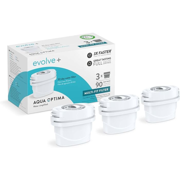 Aqua Optima Evolve+ Filter jedinstveni sistem filtracije u 5 koraka dizajniran da vam omogući brži protok vode i zagarantovanu sigurnu vodu za piće.