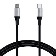 Allity AUC-01 USB-C - Lightning Kabal 1.0 m 27W - Ojačano najlonsko pletenje i metalni konektori za prenos podataka i punjenje telefona