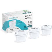 Aqua Optima Evolve+ Filter jedinstveni sistem filtracije u 5 koraka dizajniran da vam omogući brži protok vode i zagarantovanu sigurnu vodu za piće.