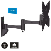 Brateck LDA01-222N TV nosač (23"-42") je zglobni zidni nosač za LCD i LED televizore, namenjen za dijagonale ekrana uglavnom od 23 do 42 inča