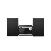Panasonic SC-PM272EG-S Mikro linija sa LCD displejem, snage 20W sa DAB+ i FM radiom , Bluetooth®, USB i  CD, CD-R/-RW kompatibilnim plejerom. 