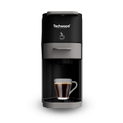 Techwood TCA-026N Espresso aparat, snage 1350W, kopatibilan sa Nespresso i Dolce Gusto kapsulama - Okusi fantastičnu aromu