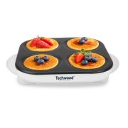 Techwood TCP-044 Aparat za mini palačinke snage 1500W - Obradujte svoje ukućane ili prijatelje savršenom poslaticom za samo par minuta. 