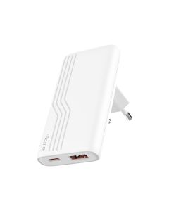 Allity ATC-02-65WACGaN PD QC (USB-C-USB-A ) 65W Punjač beli