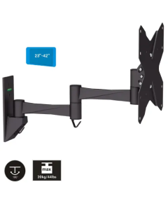 Brateck LDA01-222N TV nosač (23"-42") je zglobni zidni nosač za LCD i LED televizore, namenjen za dijagonale ekrana uglavnom od 23 do 42 inča