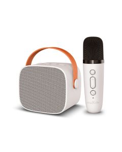 Maxlife MXKS-100 Bluetooth karaoke zvučnik beli snage 5W sa mikrofonom. Odlična zabava za mlađe ali i starije članove porodice.