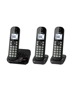 Panasonic KX-TGC463GB Bežični telefon sa tri slu&scaron;alice i sekretaricom je pouzdan i funkcionalan DECT telefon dizajniran za domove i manje kancelarije 