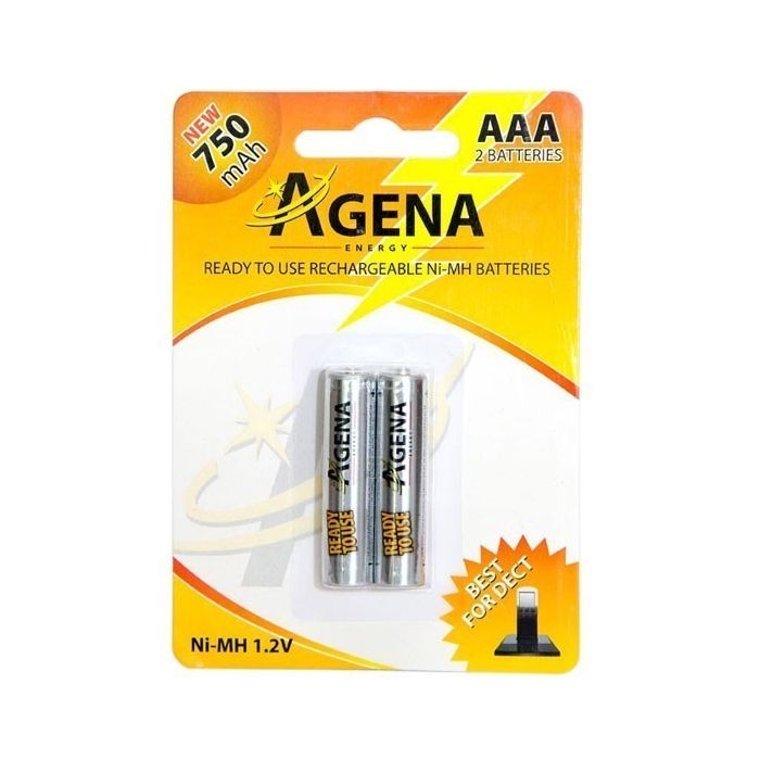 Agena Energy AAA 750mAh Ni-MH punjiva baterija  idealne za uređaje koji se svakodnevno koriste i koji zahtevaju dugotrajnost.