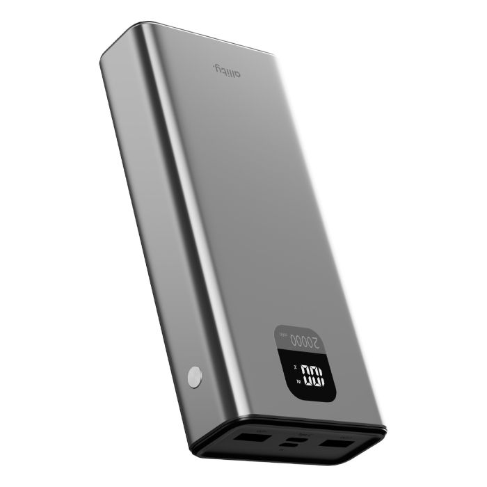 Allity APB-100 PD QC 22.5W 20000mAh power bank Sivi
