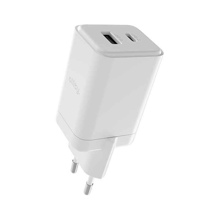 Allity ATC-01-45WAC GaN PD QC (USB-C USB-A) 45W Punjač beli