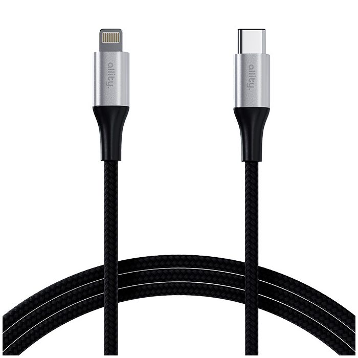 Allity AUC-01 USB-C - Lightning Kabal 1.0 m 27W - Ojačano najlonsko pletenje i metalni konektori za prenos podataka i punjenje telefona