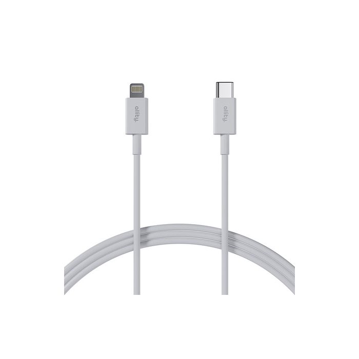 Allity AUC-03 USB-C - Lightning Kabal 1.0 m 27W - Ostvarite maksimalnu snagu punjenja za svoj iPhone. Izuzetno izdržljiv kabal u beloj boji