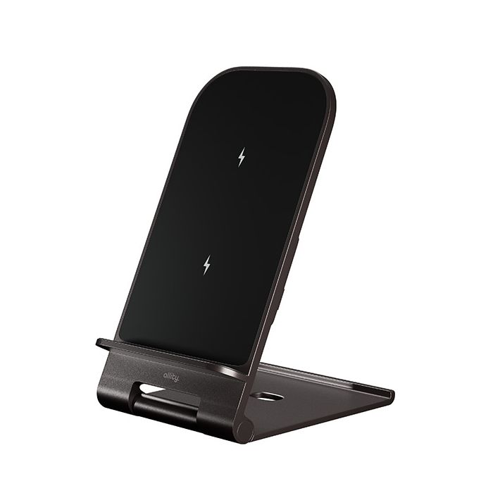 Allity AWC-100-15W bežični punjač 15W - Brzo induktivno punjenje od 15W. Sklopivi stalak za telefon napravljen od izdržljivog aluminijuma