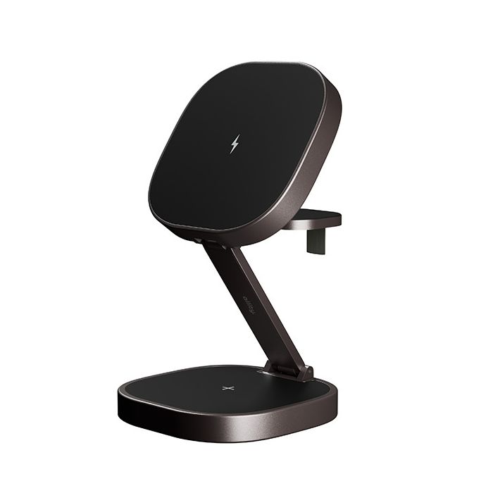 Allity AWC-220-25WMS Bežični punjač 25W 3u1 - Brzo induktivno punjenje od 25W. Sklopivi stalak za telefon napravljen od izdržljivog aluminijuma