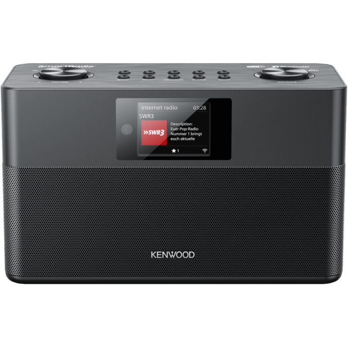 Kenwood CR-ST100S-B Compact Smart Radio - DAB+ , FM Tjuner i internet radio kao i Bluetooth Audio Streaming ili Spotify Connect.