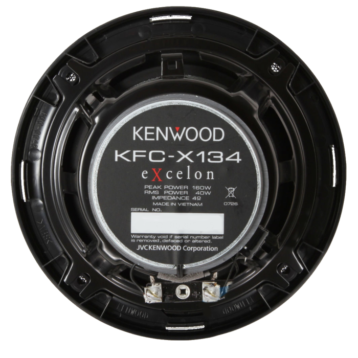 Kenwood KFC-X134 Auto zvučnici dvosistemski zvučnici za automobil maksimalne ulazne snage 160W, deklarisana snage 40 W,  veličine 13cm.