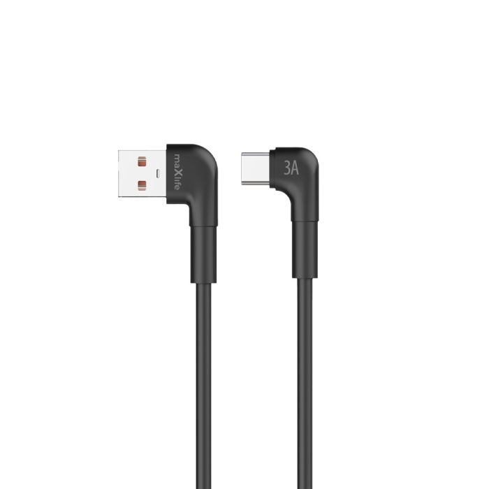 Maxlife MXUC-09 (USB-C) 2m 3A Kabal crni
