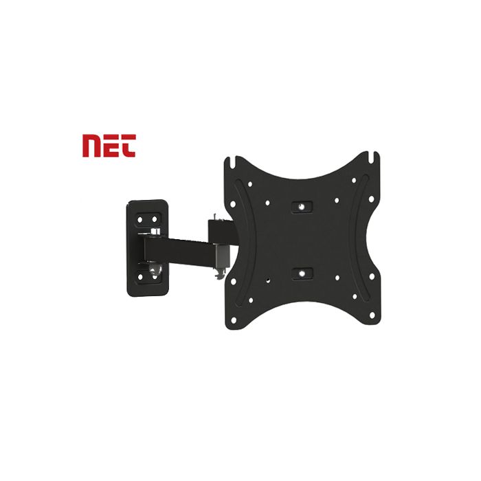 NET XA14422 zidni TV nosač namenjen ekranima dijagonale 14" do 43", VESA: 200 × 200, nosivosti do 30kg izrađen je od kvalitetnog hladno valjanog lima.
