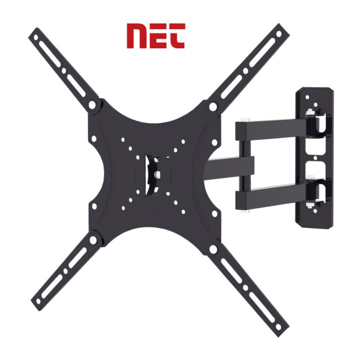 NET XA2004N Zidni TV nosač namenjen ekranima dijagonale 20" do 60", VESA: 400 × 400, nosivosti do 30kg izrađen je od kvalitetnog hladno valjanog lima.