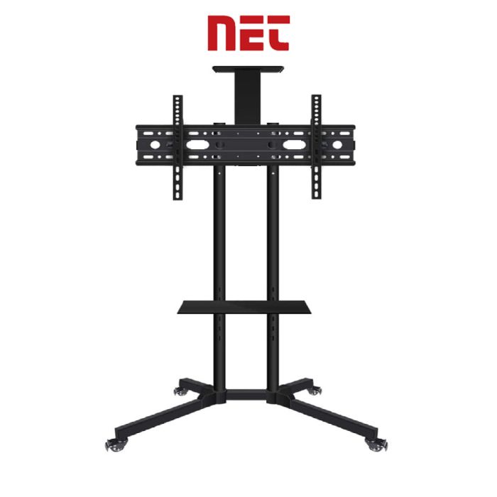 NET XD910B Podni pokretni TV nosač  za tv dijagonale 32" do 75", VESA: 600 × 400. Konstrukcija od plastificiranih cevi i limova obezbeđuje stabilnost.