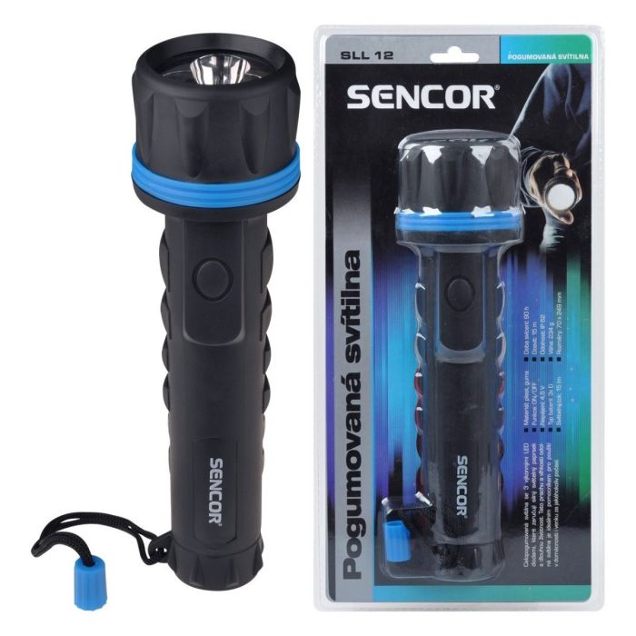 Sencor SLL 12 baterijska lampa, sa 3 LED diode, gumirana otporna na vodu i prašinu dometa do 15 metara Sencor SLL 12 baterijska lampa, sa 3 LED diode, gumirana otporna na vodu i prašinu dometa do 15 metara