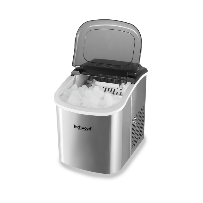 Techwood TMAG-1310 Ledomat kapaciteta proizvodnje 12 kg leda za 24 sata - Kapacitet rezervoara za vodu 1,3 l i posudom za kockice leda od 700 g