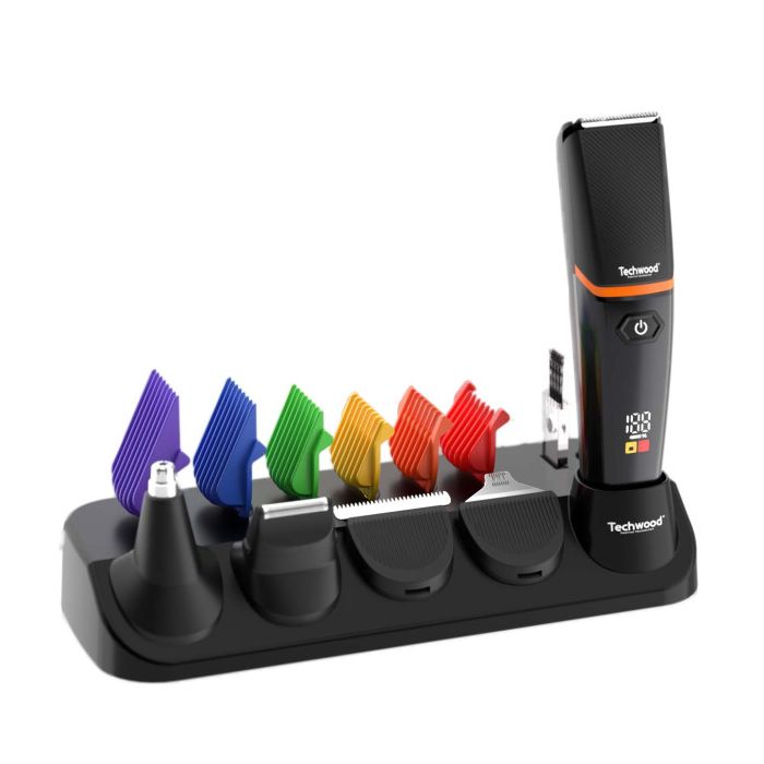 Techwood TTN-038 Trimer set 5 u 1- Sve u jednom uređaju - trimer + trimer za završnu obradu + trimer za linije i konture + mini brijač + epilator za nos