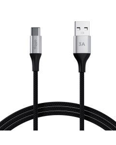 Allity AUC-01 USB-A na USB-C kabal 1,0 m 3A - Ojačano najlonsko pletenje i metalni konektori za prenos podataka i punjenje telefona