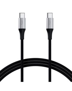 Allity AUC-01 USB-C na USB-C Kabal 1m 100W - Ojačano najlonsko pletenje i metalni konektori za prenos podataka i punjenje telefona