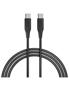 Allity AUC-02 USB-C na USB-C Kabal 1m 100W - Silikonski, otporan i ne mrsi se, sa metalnim konektorima,  za prenos podataka i punjenje uređaja