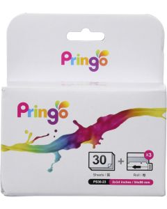 HiTi Pringo P30 Foto papir 54x86 je komplet za štampanje kompanije HiTi je za upotrebu sa Pringo P231 prenosivim foto štampačem. 