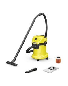 Karcher WD 3 V-17/4/20 Multifunkcionalni aparat za čišćenje - Usisivač za mokro i suvo usisavanje kompaknotg dizajna sa pododim od 17 l.