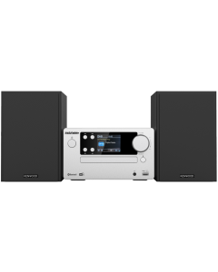 Kenwood M-718BT HiFi Mikro linija snage 2 x 25W, sa LCD displejem,  FM radiom, Bluetooth®, USB, AUX-in i  CD, CD-R/-RW kompatibilnim  plejerom. 