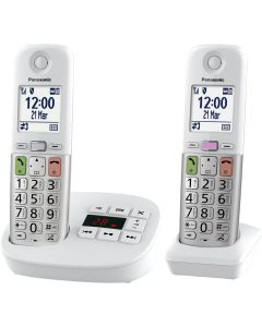Panasonic KX-TGU432EXW Bežični telefon sa sekretaricom, dve slu&scaron;alice,  ekranom od 2,1 inča (5,3 cm),  i tasterom za blokiranje neželjenih poziva...