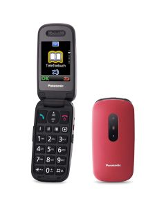Panasonic KX-TU446EXR Mobilni telefon za starije sa SOS tasterom, TFT ekranom od 2.4 inča i baterijom od 1000mAh za do 5 sati razgovora. 