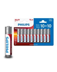 Philips AA LR6 Blister 10+10 Alkalne baterije zadovoljavaju najvi&scaron;e standarde kvalitete i nude izvrsnu pouzdanost. U pakovanju 10+10 komada.