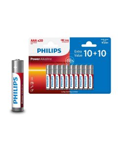 Philips AAA LR03 Blister 10+10 Alkalne baterije zadovoljavaju najvi&scaron;e standarde kvalitete i nude izvrsnu pouzdanost. U pakovanju 10+10 komada.