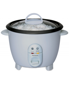 Techwood TCR-102 Aparat za kuvanje pirinča kapaciteta 1 litar - Uklonjiva posuda sa nelepljivim premazom i staklenim poklopcem. 