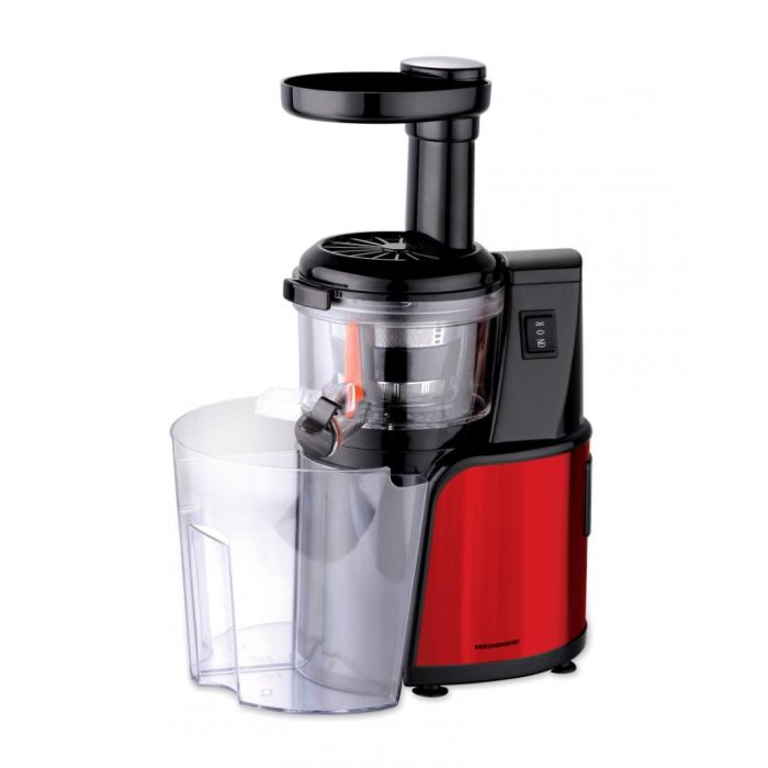 Heinner HSJ-600RD Slow juicer snage 400W automatsko odvajanje pulpe sa posebnom posudom za pulpu i posudom za sok. Započnite jutro zdravim napitkom