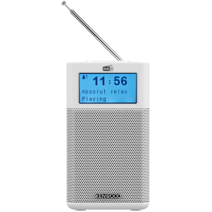 Kenwood CR-M10DAB-W Tranzistor uređaj sa FM i DAB + tjuneron i Bluetooth Audio strimingom za povezivanje sa drugim uređajima. 