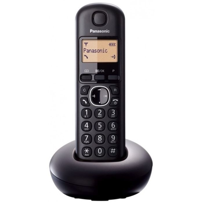 Panasonic KX-TGB210FXB Bežični telefon DECT/GAP sa narandžasto svetlećim LCD displejom od 1.4 inča, idealan za postavljanje na uskom prostoru.