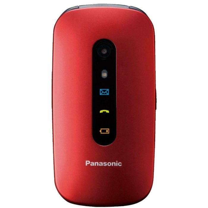 Panasonic KX-TU456EXRE Mobilni telefon za starije sa ekranom od 2.4 inča, velikim tasterima i led lampom, optoran na udarce,...