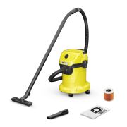 Karcher WD 3 V-17/4/20 Multifunkcionalni aparat za čišćenje - Usisivač za mokro i suvo usisavanje kompaknotg dizajna sa pododim od 17 l.