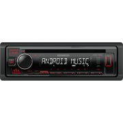 Kenwood KDC-130UR Auto radio snage 4x50W sa prednjom pločom koja se skida, USB konektorom, kompatibilan sa iOS i Android uredajima, LCD displejom itd.
