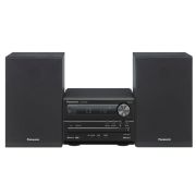 Panasonic SC-PM250EG-K Mikro linija sa LCD displejem, snage 20W sa FM radiom , Bluetooth®, USB i  CD, CD-R/-RW kompatibilnim  plejerom. 