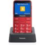 Panasonic KX-TU155EXRN Mobilni telefon sa SOS tasterom, 2,4-inčni ekranom za lako čitanje i prektičnim postoljem za punjenje uređaja.  thumbnail