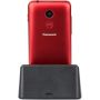 Panasonic KX-TU155EXRN Mobilni telefon sa SOS tasterom, 2,4-inčni ekranom za lako čitanje i prektičnim postoljem za punjenje uređaja.  thumbnail