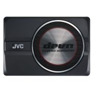 JVC CW-DRA8 Aktivni subwoofer, maksimalne snage 250W, realne snage 125W sa kućištem od aluminijuma i žičanim daljinskim upravljačem.