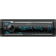 Kenwood KMM-125 Auto radio sa USB i AUX ulazom uz mogućnost MP3, WMA, WAV & FLAC reprodukcija kao i reprodukcije muzike sa Android uređaja putem USB