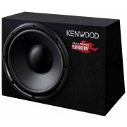 Kenwood KSC-W1200B Subwoofer sa kućištem kompaktne veličine, dimenzije 30 cm, maksimalne ulazne snage 1200 W, dok je realna muzička snaga 300 W.